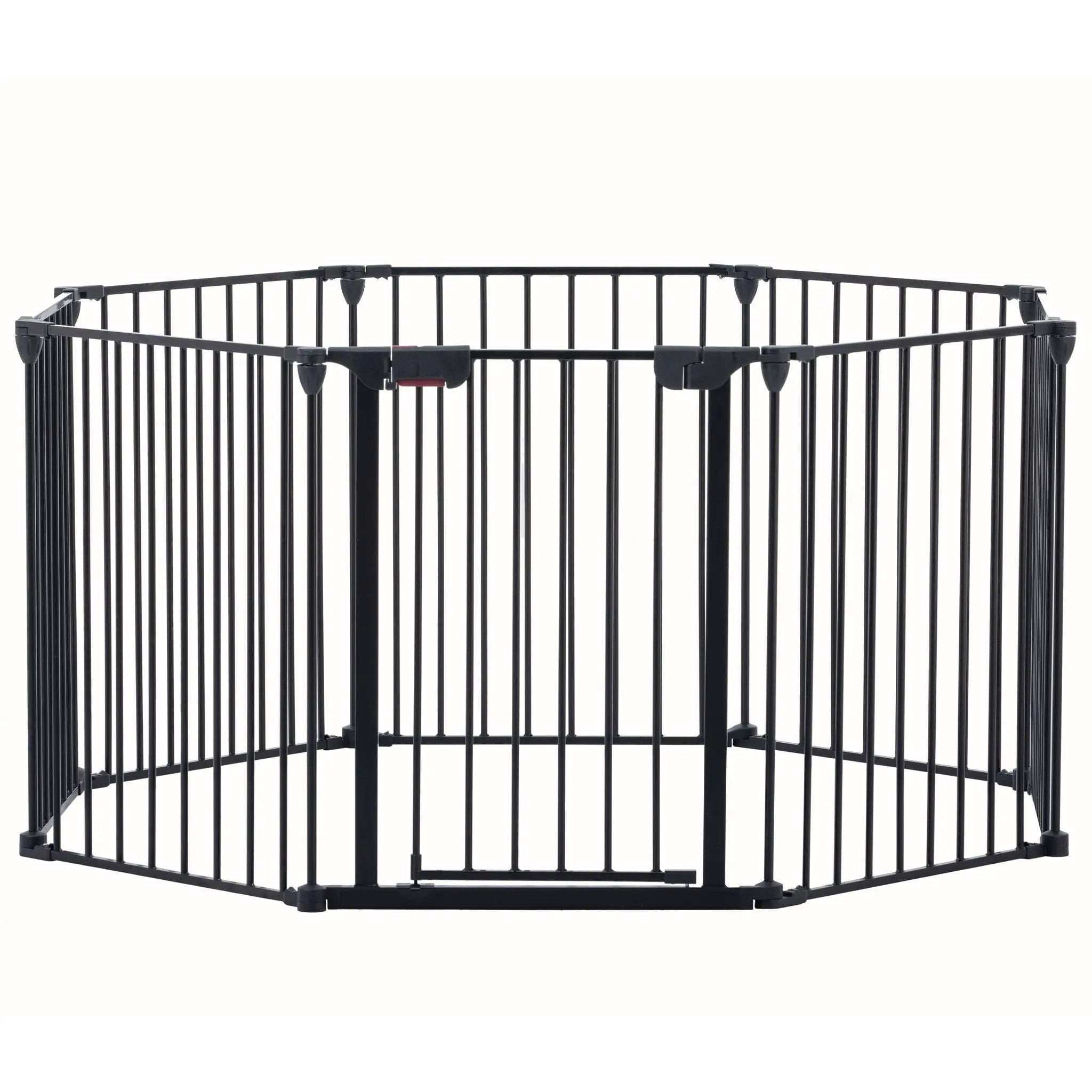 Adjustable Safety Gate Play Yard Metal Doorways Fireplace Fence Christmas Tree Fence Gate For House Stairs Gate Prohibited Area Fence by HouseOfZazla