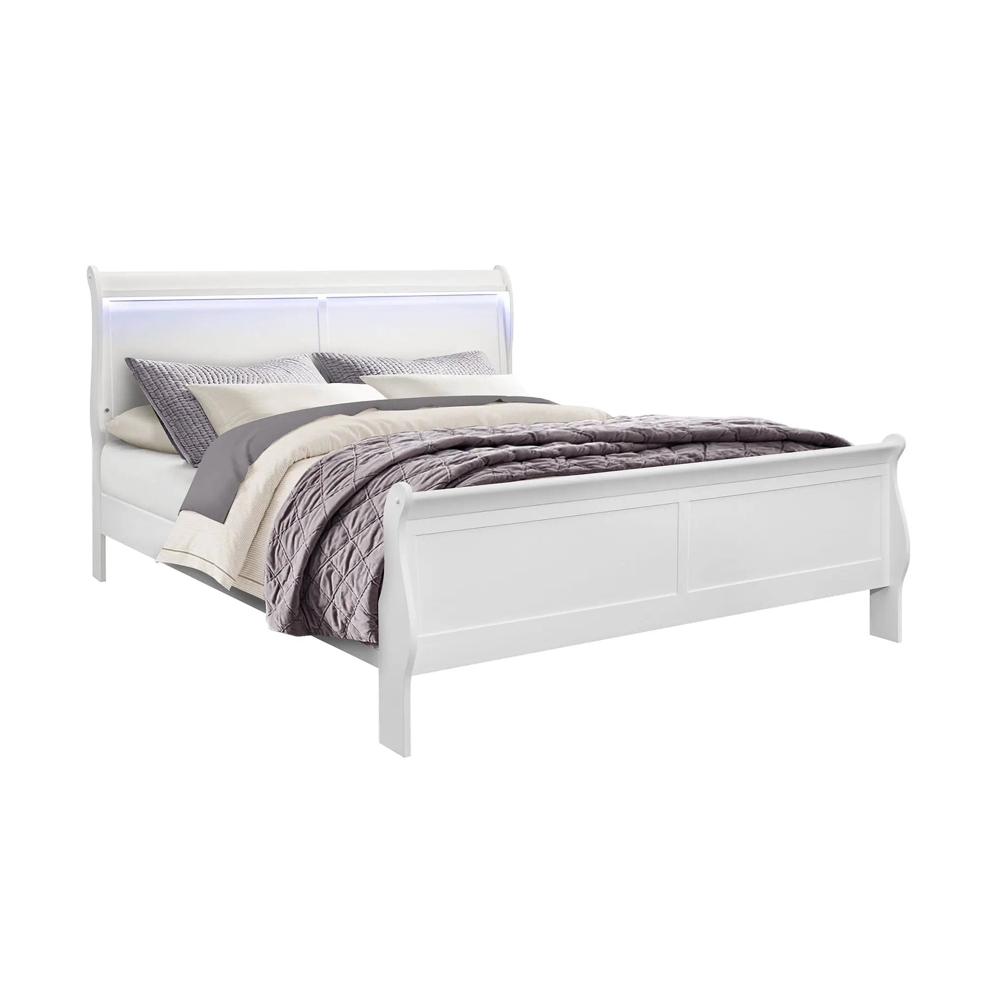 Charlston - Bed With LED by Unique Piece Furniture