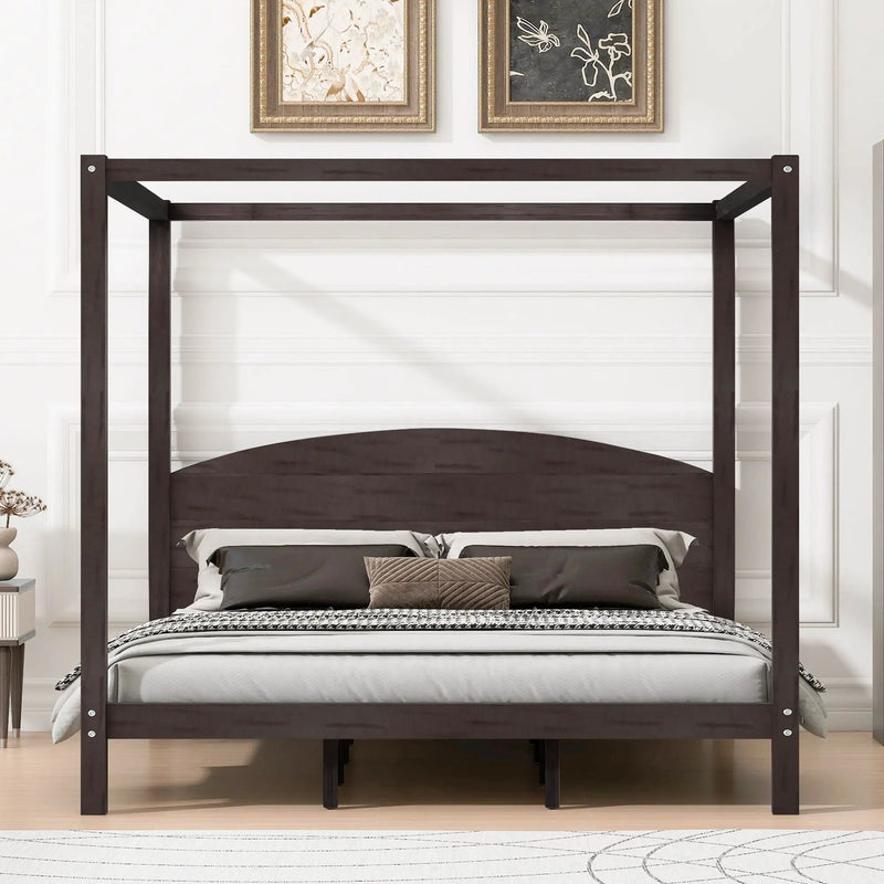 anopy Platform Bed With Headboard And Support Legs by Unique Piece Furniture