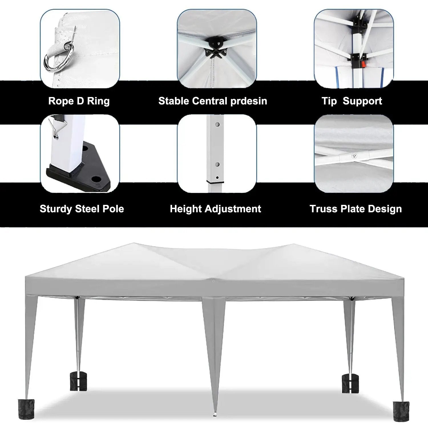 10'x20' EZ Pop Up Canopy Outdoor Portable Party Folding Tent by HouseOfZazla