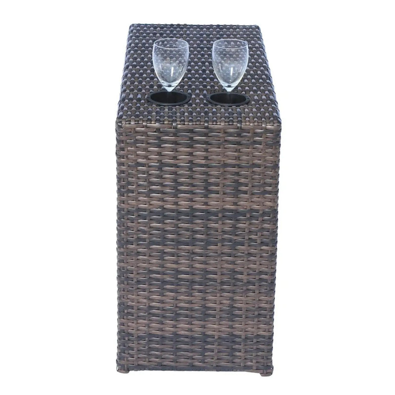 Stylish Wicker Patio Set Table by Unique Piece Furniture