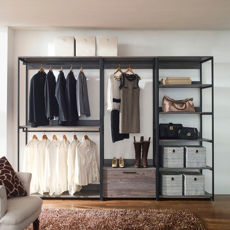 Monica - Walk-In Closet System, Modular Design - Rustic by HouseOfZazla