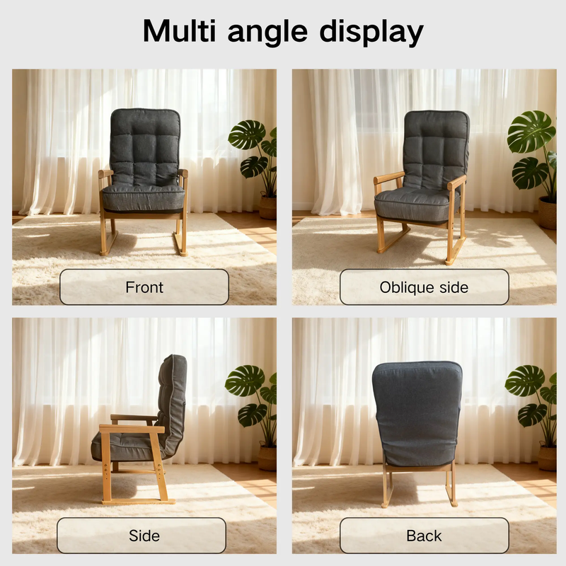 Modern Adjustable Lounge Chair with Three-Level Lumbar Adjustment by HouseOfZazla