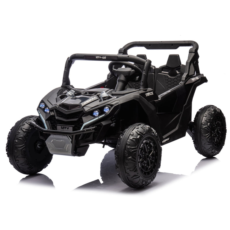 24V Two-Seater Kids Ride-On UTV with Parental Remote Control by HouseOfZazla