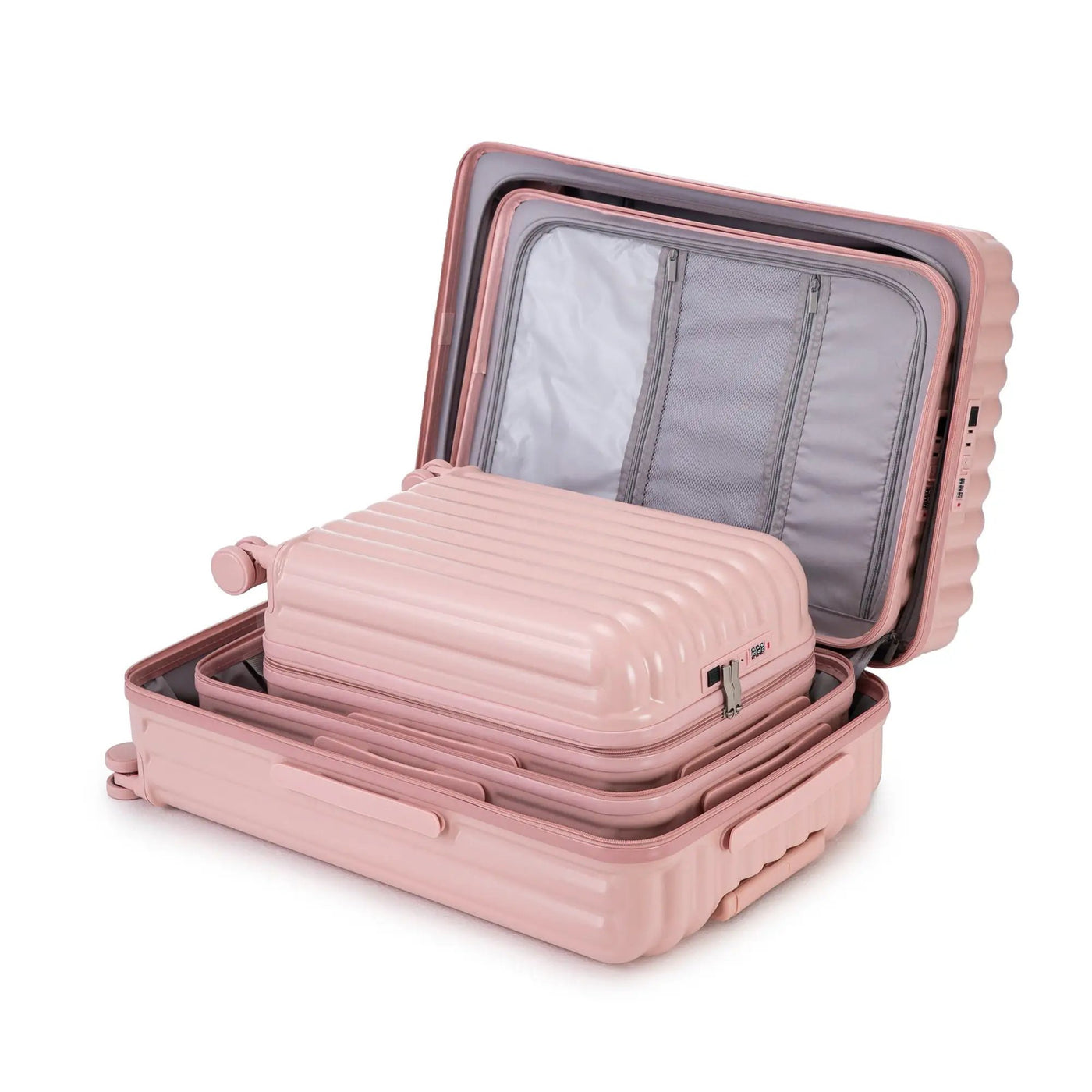 20" / 24" / 28" 3 Pieces / Set Spinner Wheel Luggage, Carry On Suitcase, With Cup Holder & USB Port & Phone Holder by HouseOfZazla