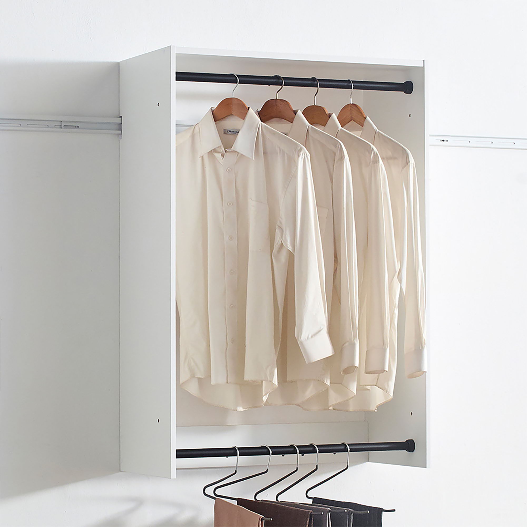Devi - Wall Mounted Wood Closet System & Modular Units by HouseOfZazla