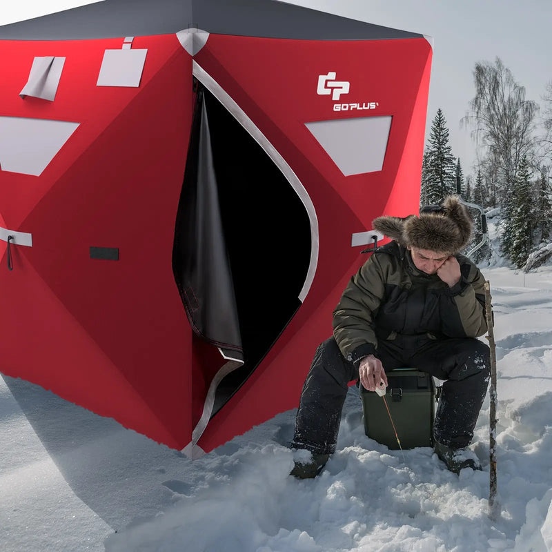 3-person Portable Pop-up Ice Shelter Fishing Tent with Bag by DirectDeals