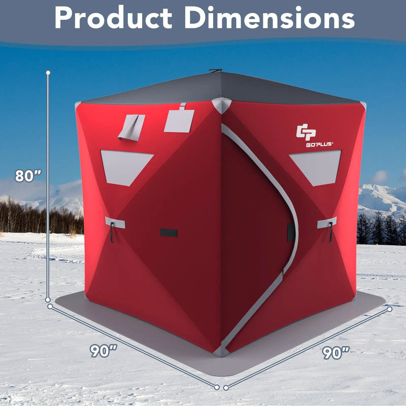3-person Portable Pop-up Ice Shelter Fishing Tent with Bag by DirectDeals