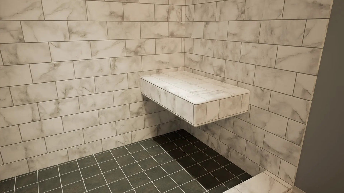 The Original™ Deluxe 38" x 60" Shower Conversion Kit with Orange Waterproof Board by The Original Granite Bracket