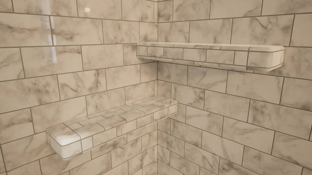The Original™ Deluxe 38" x 60" Shower Conversion Kit with Orange Waterproof Board by The Original Granite Bracket