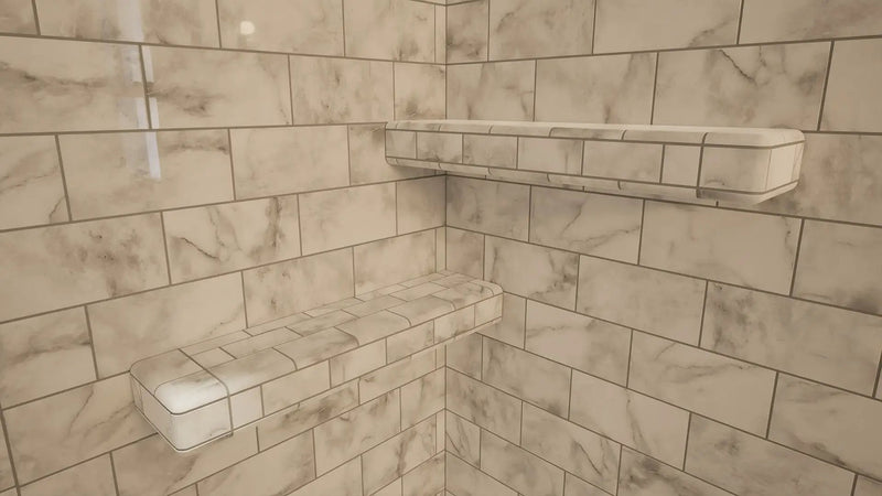 The Original™ Deluxe 48" x 48" Shower Conversion Kit with Orange Waterproof Board by The Original Granite Bracket