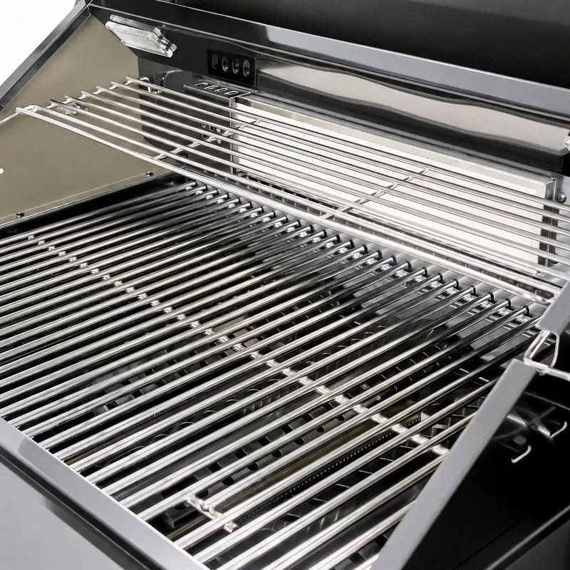 85" 4-Burner 85,000 BTU Black Outdoor Kitchen Island Grill + Storage Cabinets + Sink by Chery Industrial