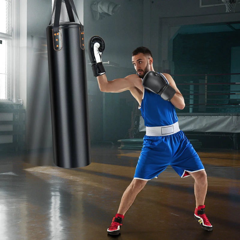 4-In-1 Hanging Punching Bag Set with Punching Gloves and Ceiling Hook by DirectDeals