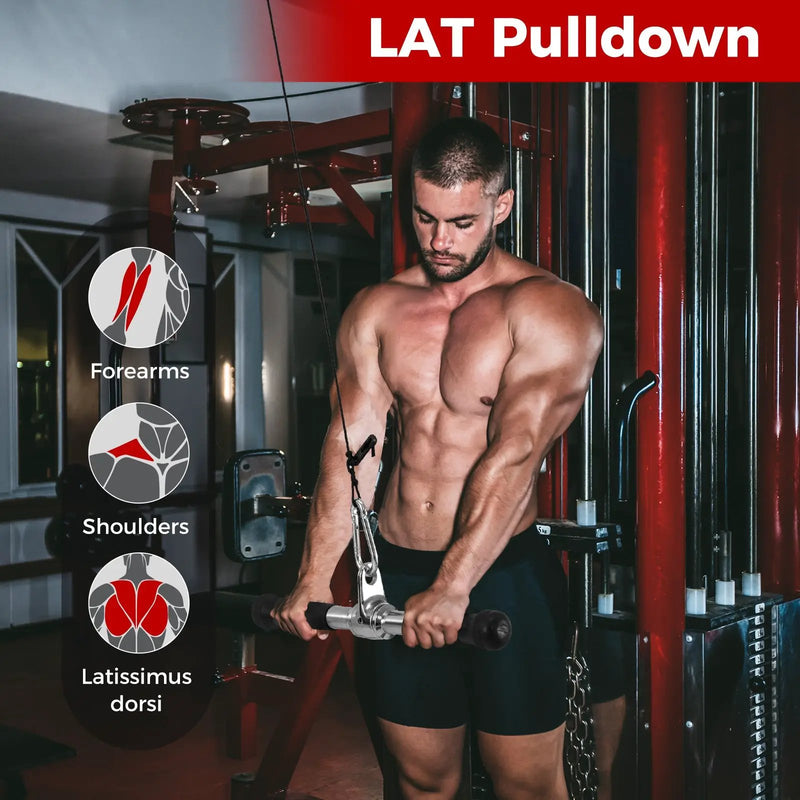 4-Piece Cable Machine Attachment Set for Home Gym by DirectDeals