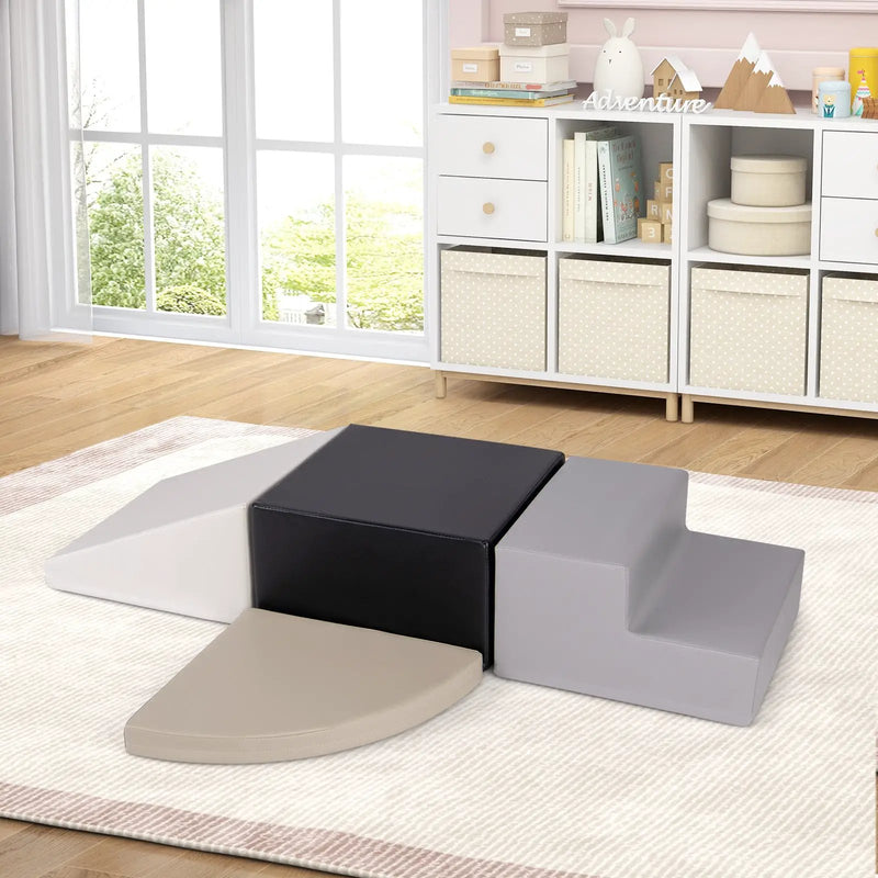 4-Piece Climb and Crawl Foam Block Play Set for Infant Baby by DirectDeals