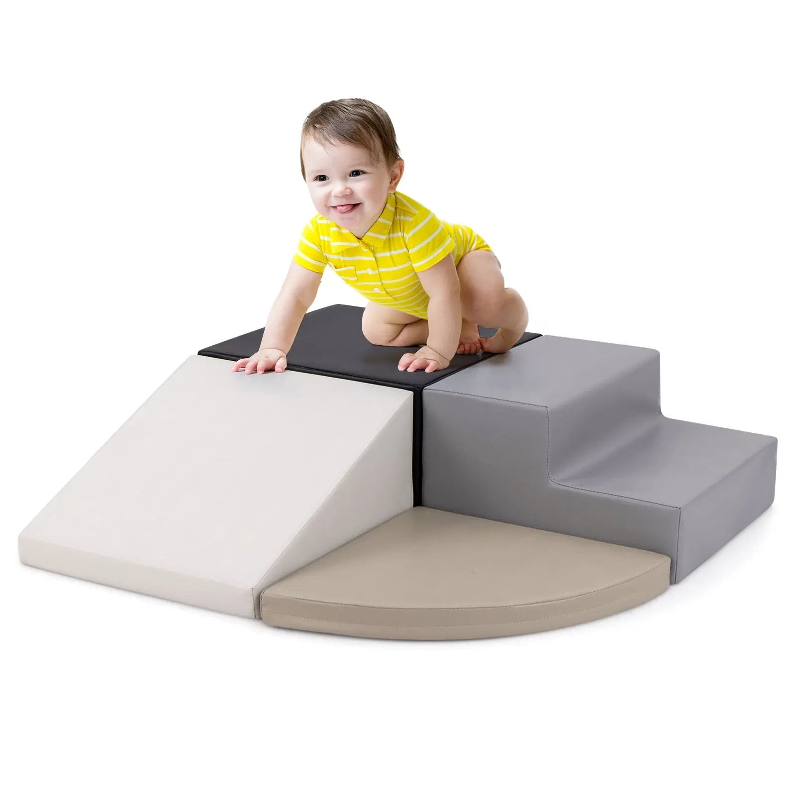 4-Piece Climb and Crawl Foam Block Play Set for Infant Baby by DirectDeals