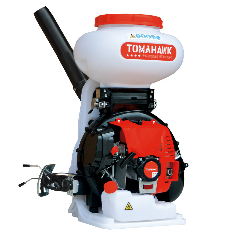 4 Gal Motorized Fertilizer Spreader Broadcast Lawn Seed Ice Melt Salt by Tomahawk Power