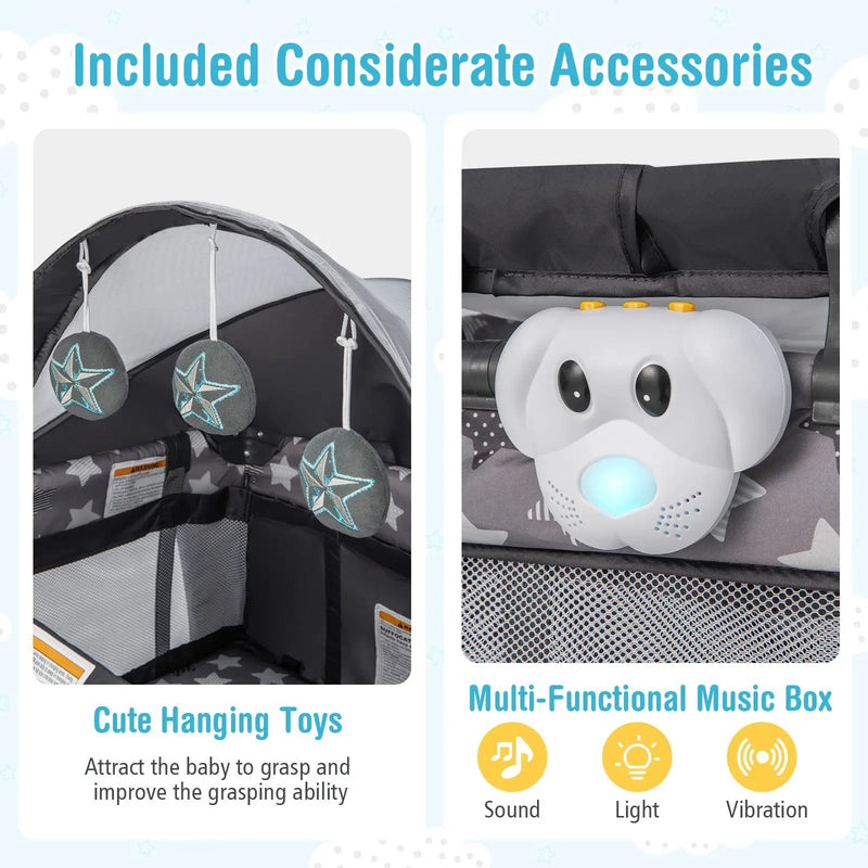 Portable Baby Nursery Center 4-in-1 Portable Travel Crib by DirectDeals