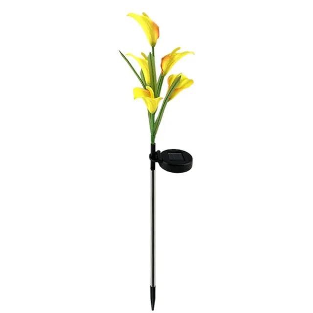4 Pack Solar Common Calla Lamp Four Color LED by Outdoor Solar Outlet