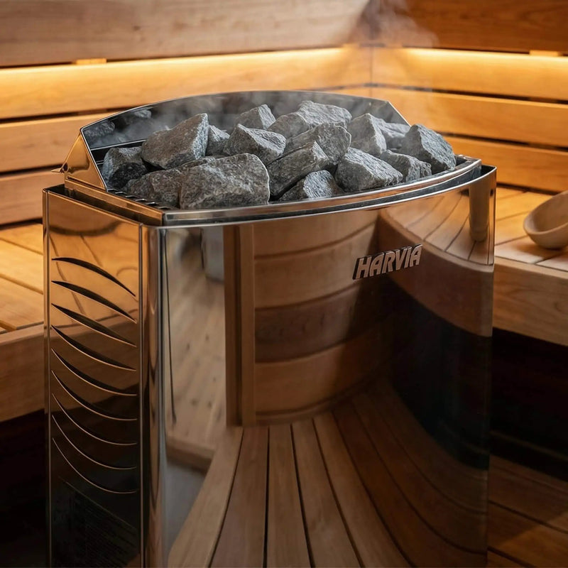 Rövia Elvaria 4-Person Indoor Canadian Red Cedar Infrared And Steam Sauna With 6KW Harvia Heater [Made-To-Order] (SAK93528) by SAKSBY WHOLESALE