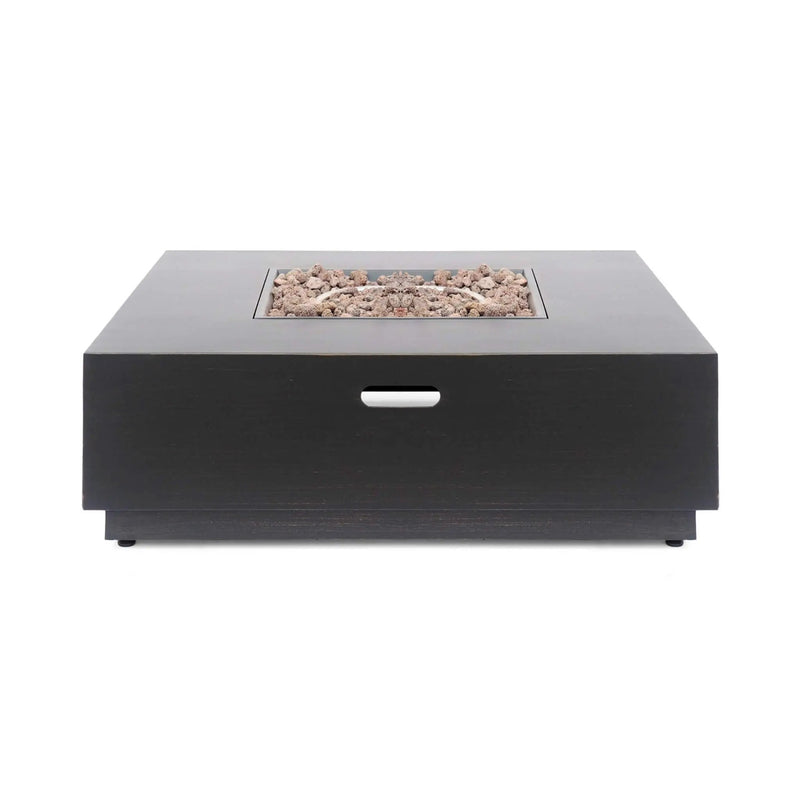 40-Inch 50K BTU Modern Outdoor Square Iron Backyard Patio Fire Pit (SAK31635) by SAKSBY WHOLESALE