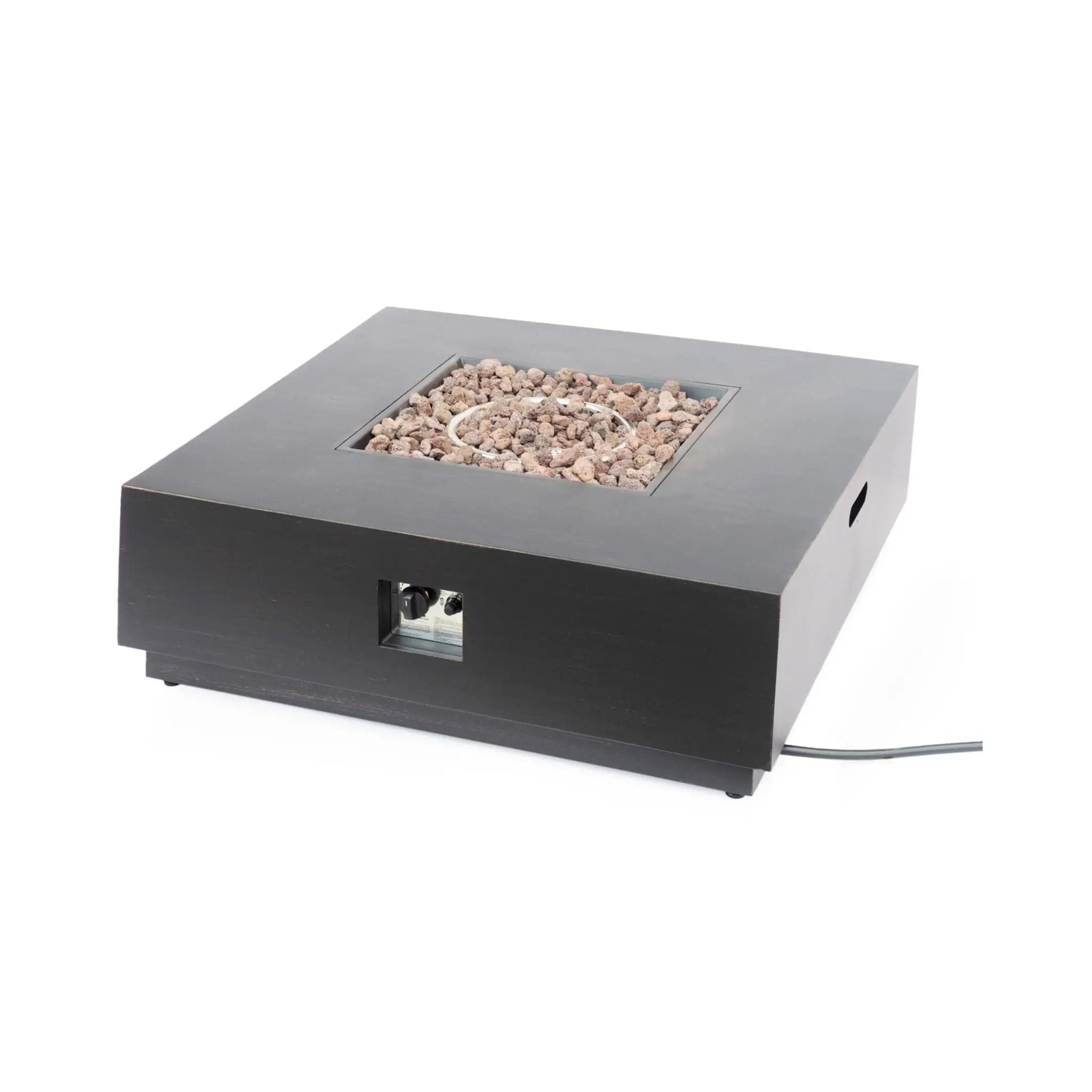 40-Inch 50K BTU Modern Outdoor Square Iron Backyard Patio Fire Pit (SAK31635) by SAKSBY WHOLESALE