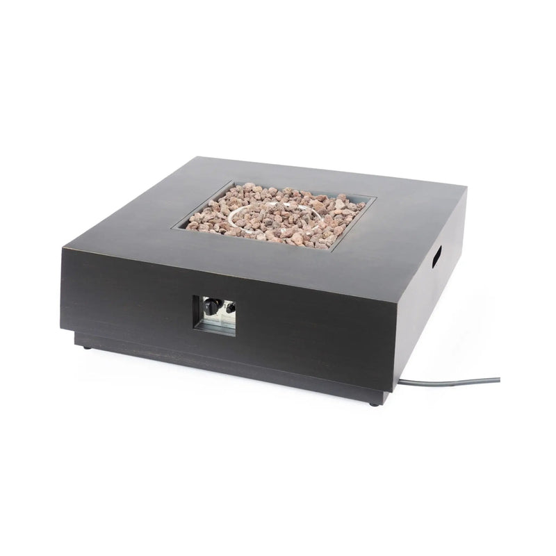 40-Inch 50K BTU Modern Outdoor Square Iron Backyard Patio Fire Pit (SAK31635) by SAKSBY WHOLESALE