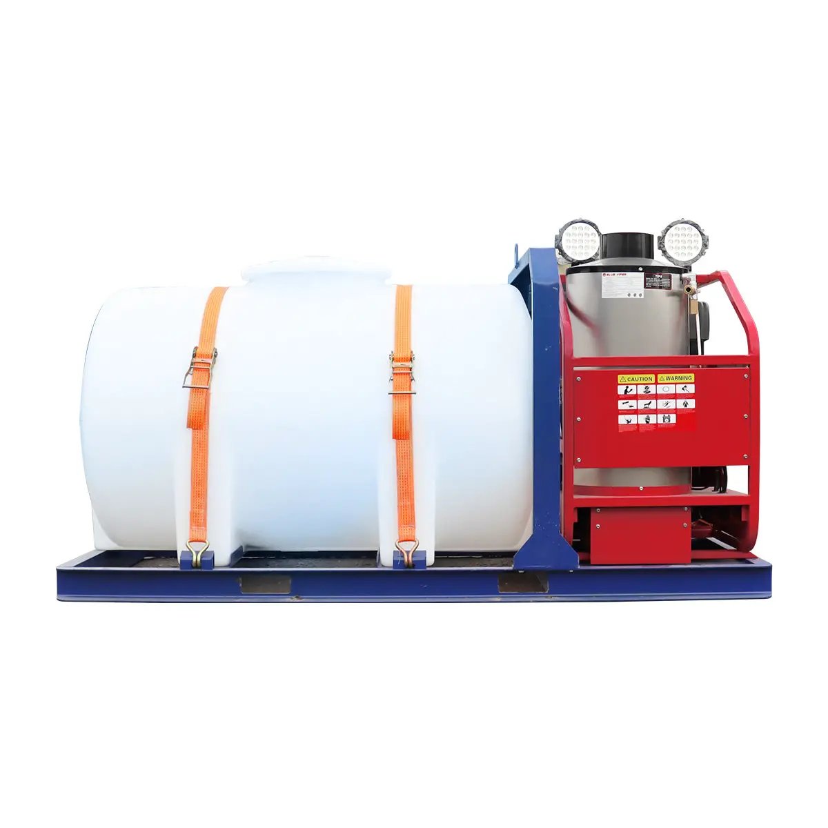 Industrial 4000 PSI Hot Water Pressure Washer with 436 Gal Water Tank by Chery Industrial