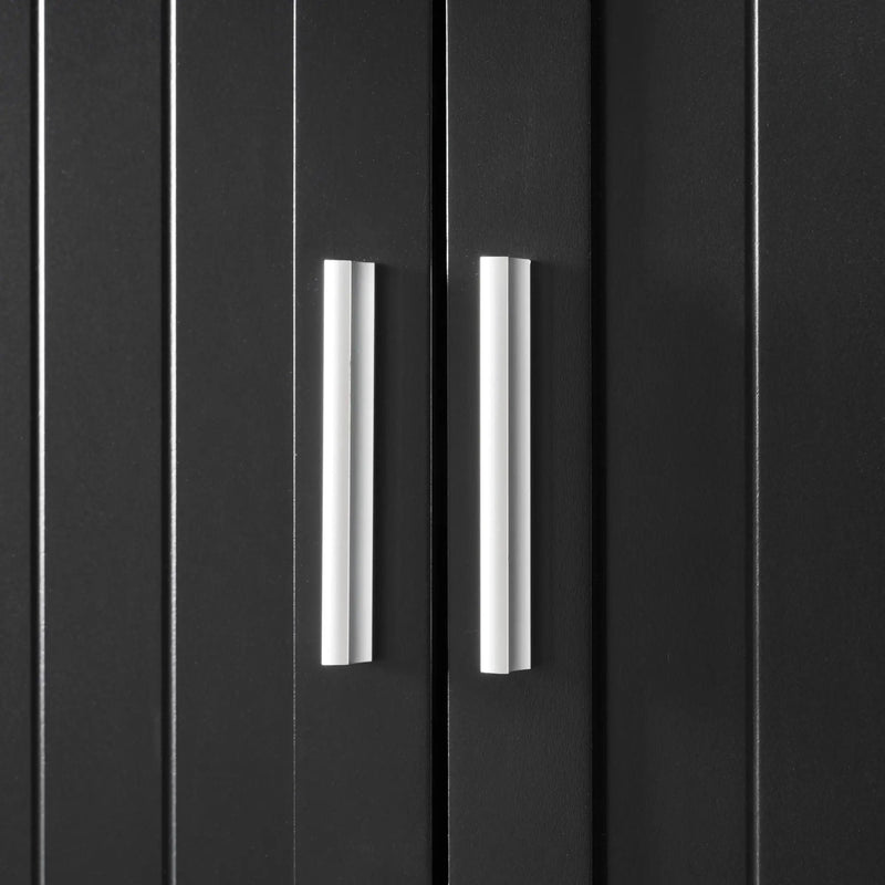 Freestanding Tall Bathroom Cabinet With Soft Close Doors And Adjustable Shelves