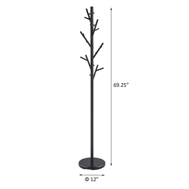 Tree Branch Coat Rack With 18 Hooks - Black by HouseOfZazla