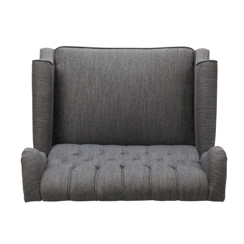 Dunham Contemporary Fabric Tufted Oversized Pushback Recliner by HouseOfZazla