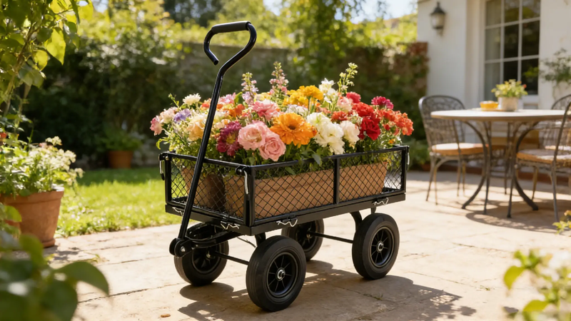 Solid Wheels Garden Cart Wagon by HouseOfZazla