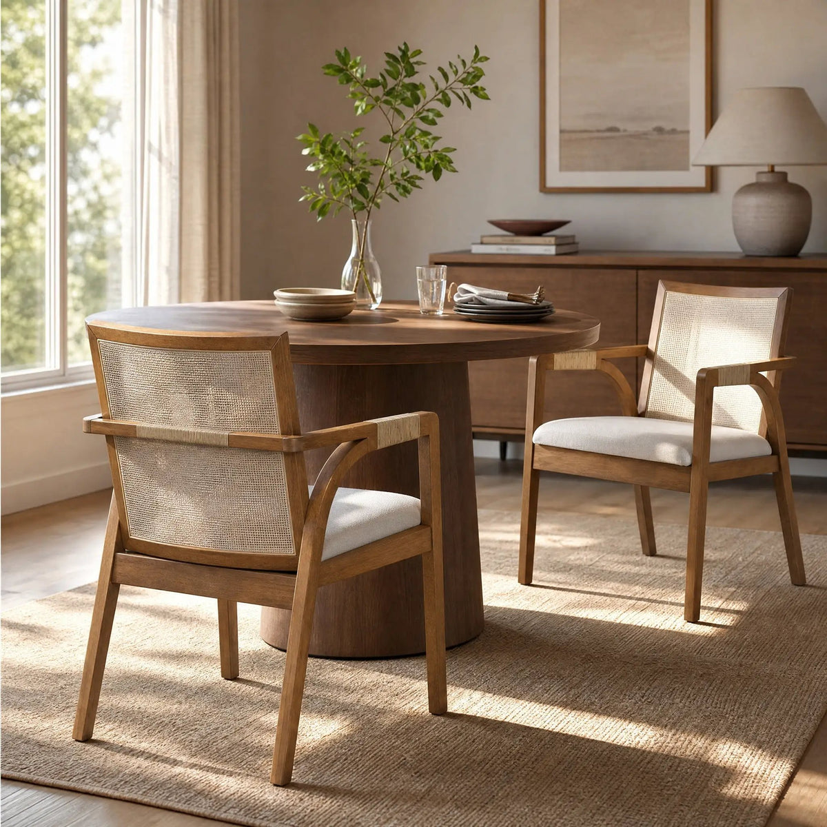Dining Arm Chairs Set of 2 by HouseOfZazla