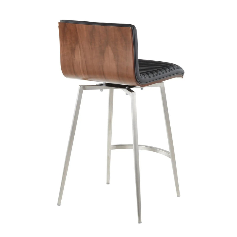 Mason - Contemporary Swivel Counter Stool (Set of 2) by HouseOfZazla