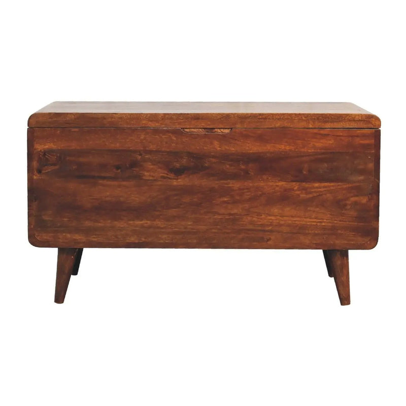 Curved Blanket Box - Chestnut by Unique Piece Furniture