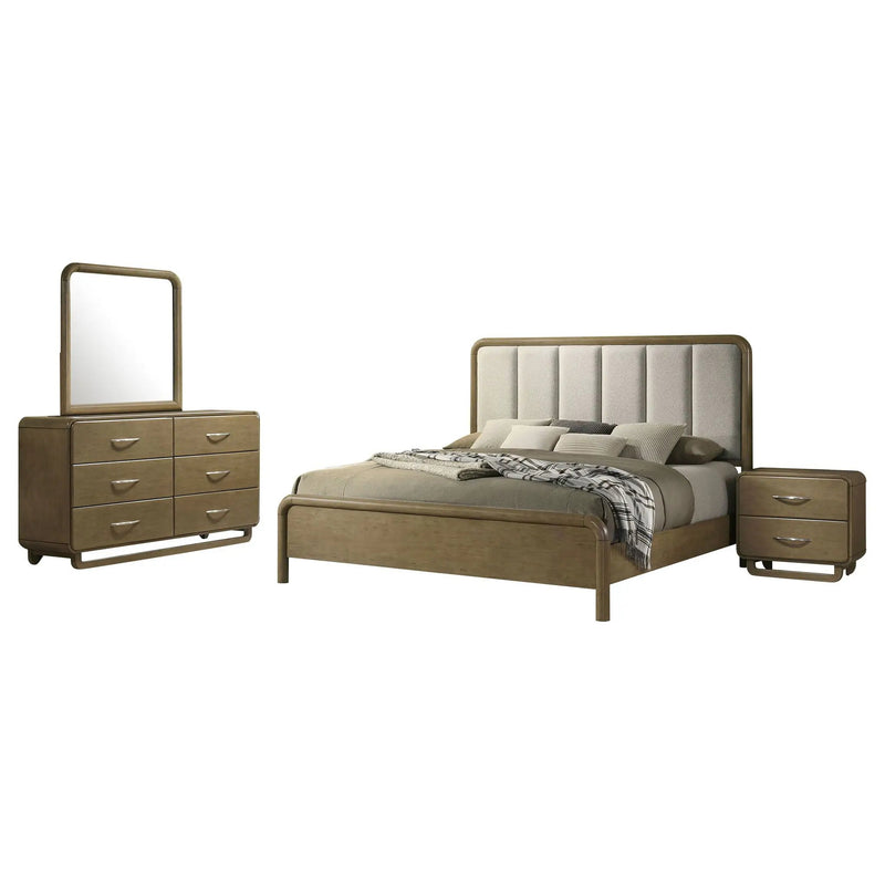 Amsbury 4-piece California King Bedroom Set Nutmeg by Unique Piece Furniture