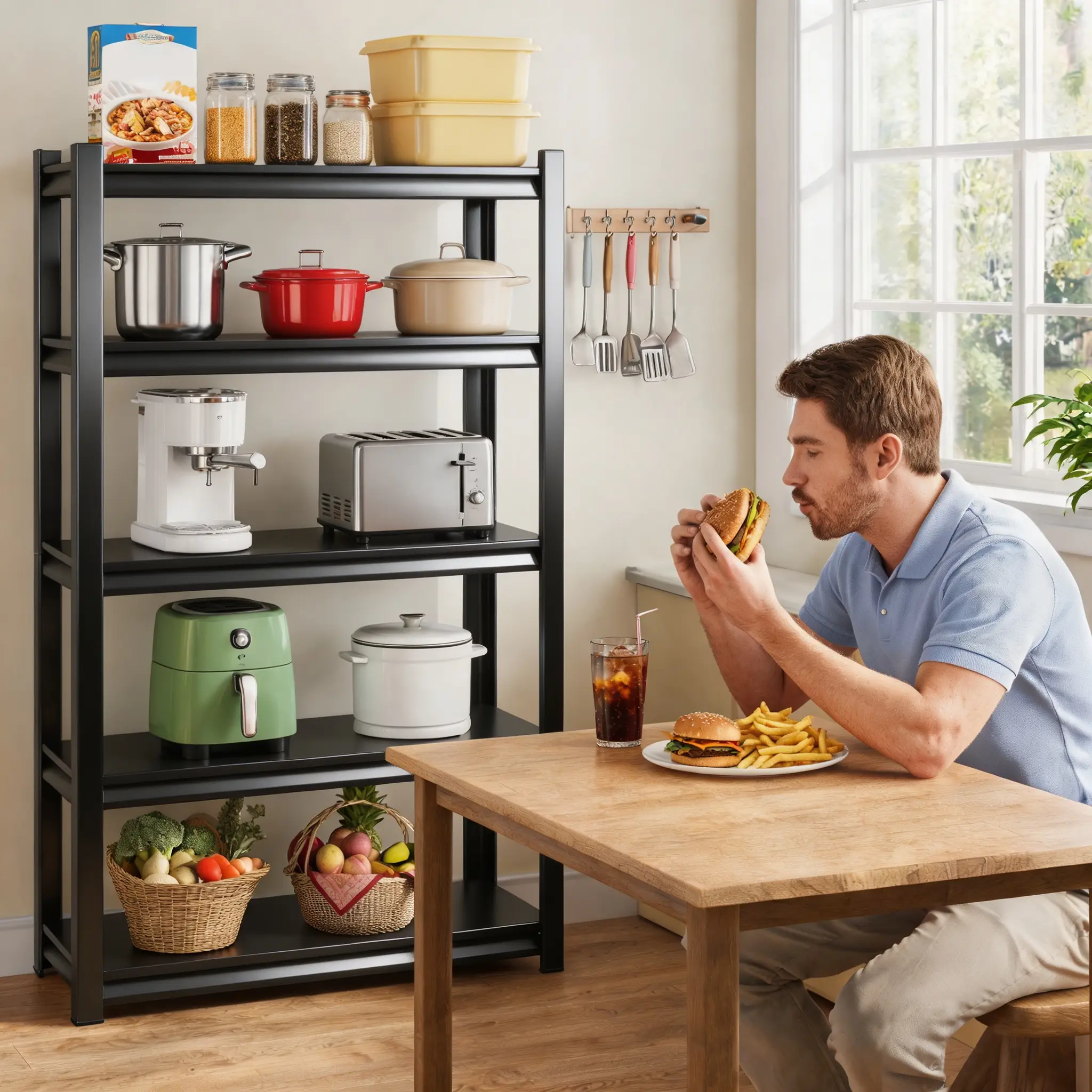 5-Tier Heavy Duty Metal Storage Shelving Unit by HouseOfZazla