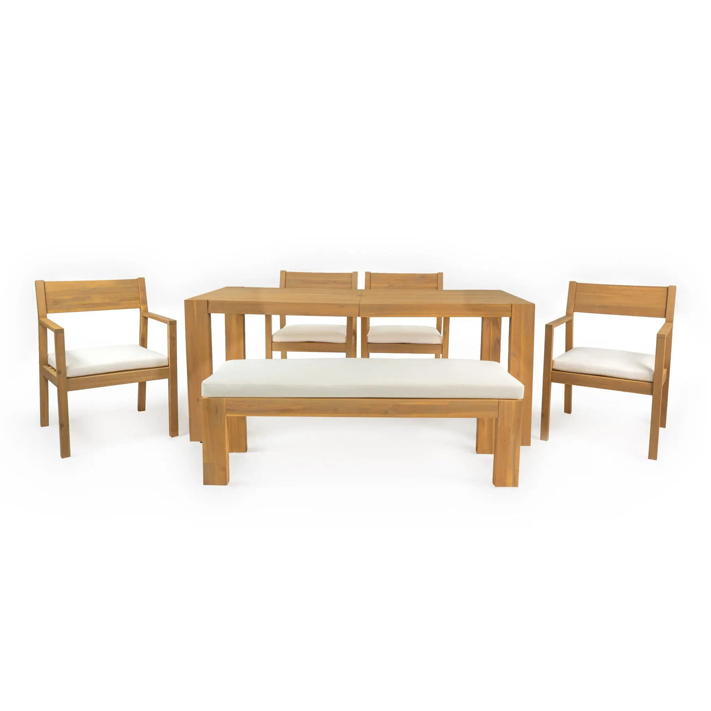 Outdoor Dining Set Rectangular Table With Umbrella Hole by Unique Piece Furniture