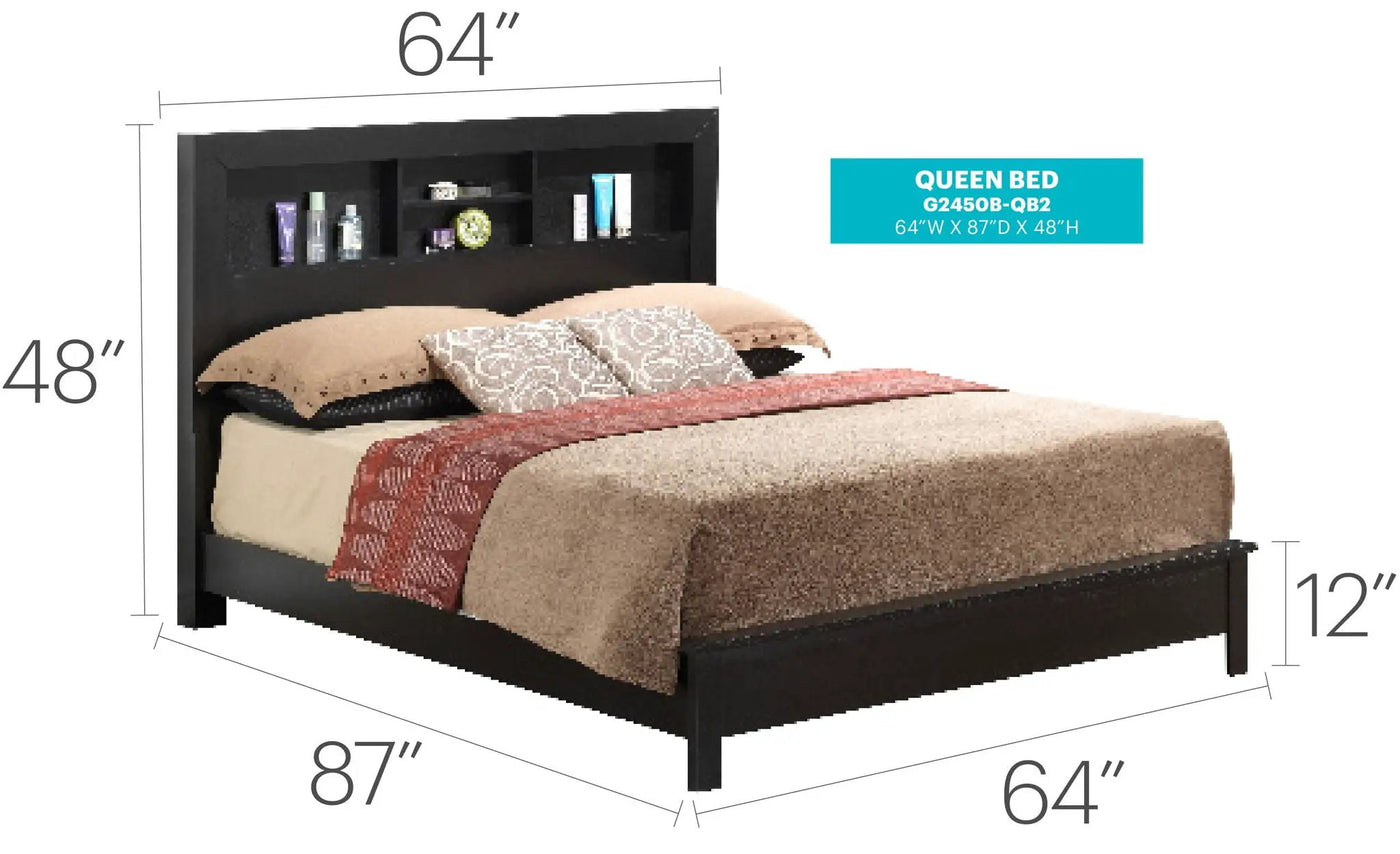 Bed With Transitional Design Stylish by HouseOfZazla