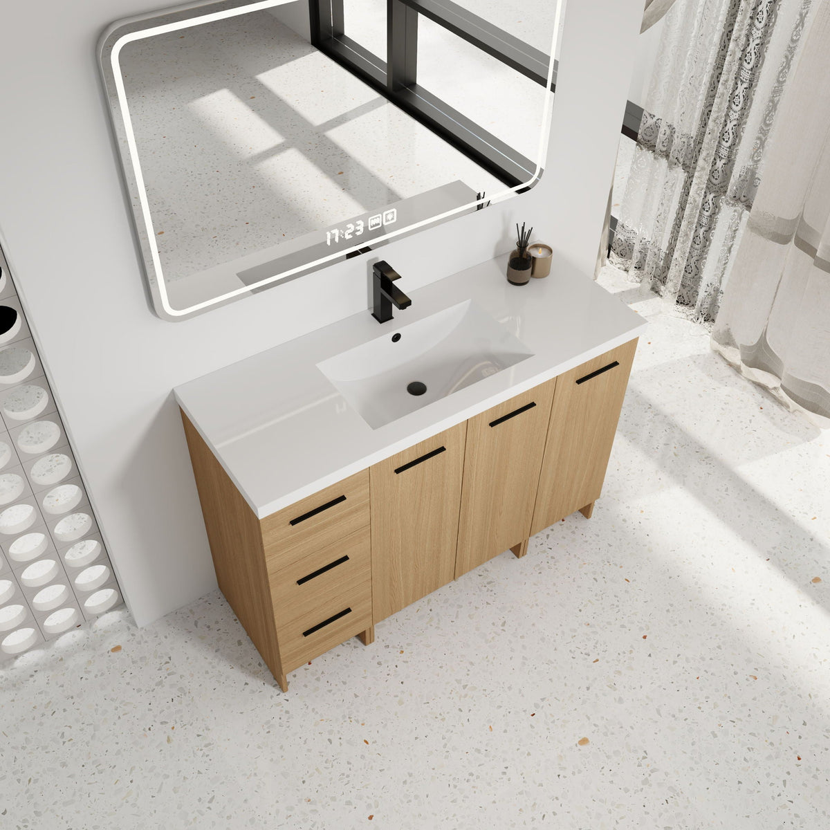 Floating Bathroom Vanity With Sink, Modular Cabinet, photo 5 of 14