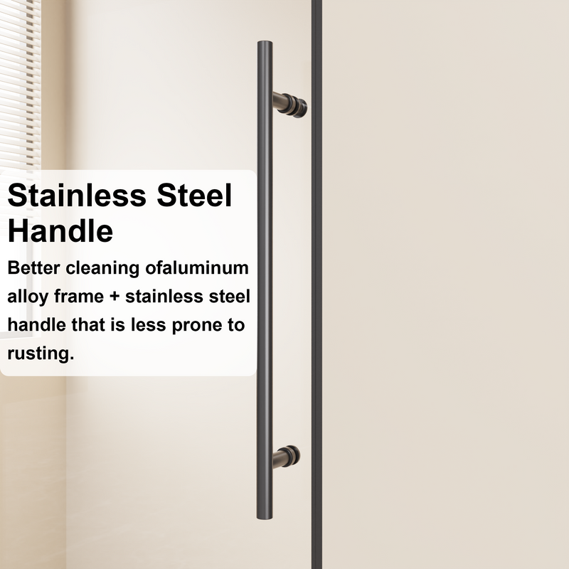 48 in W x 72 in H Frameless Sliding Shower Door by HouseOfZazla