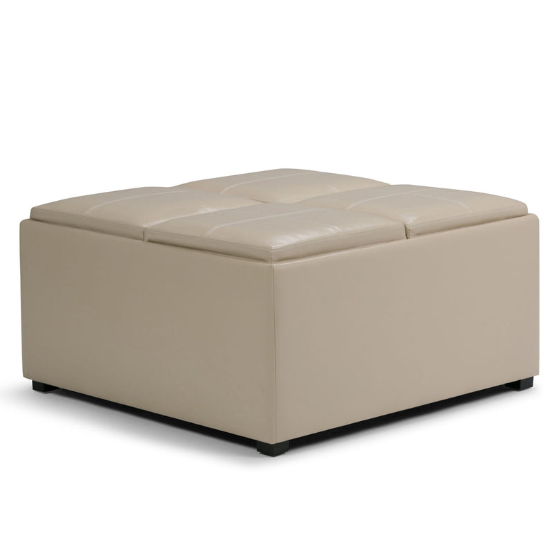 Avalon - Square Coffee Table, Storage Ottoman by HouseOfZazla