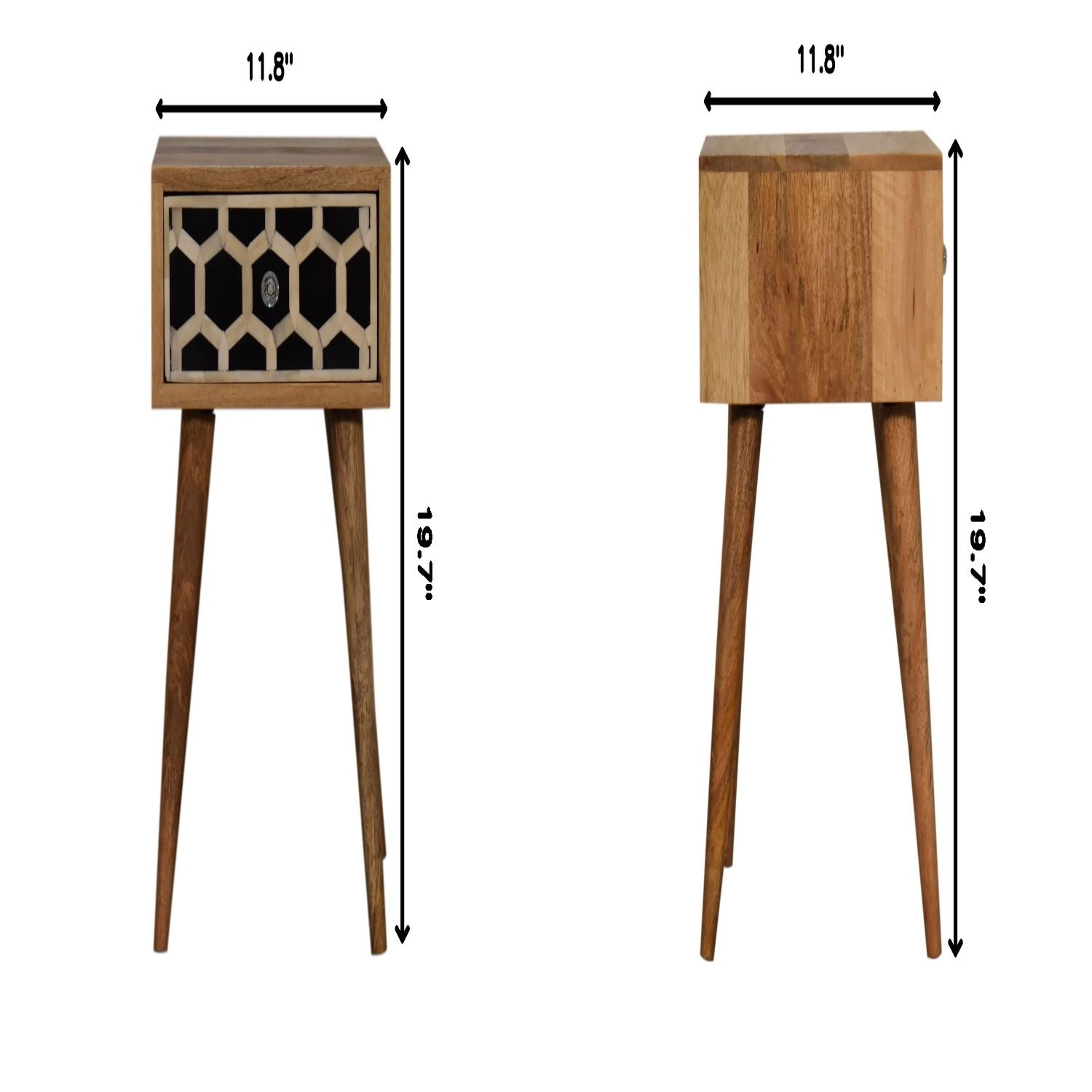 Inlay Bone Inlay Drawer Nightstand by HouseOfZazla