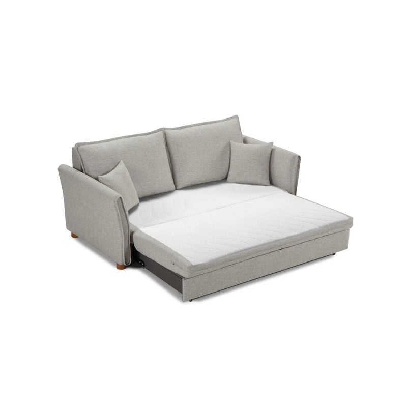 Oren - Chenille Sleeper Sectional Sofa With Storage 2 Toss Pillows - Gray by Unique Piece Furniture