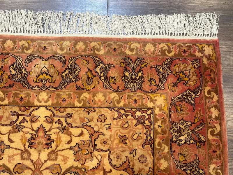 Persian Isfahan Rug 3x5 Fine 550 KPSI Kork Wool on Silk by Jewel Rugs