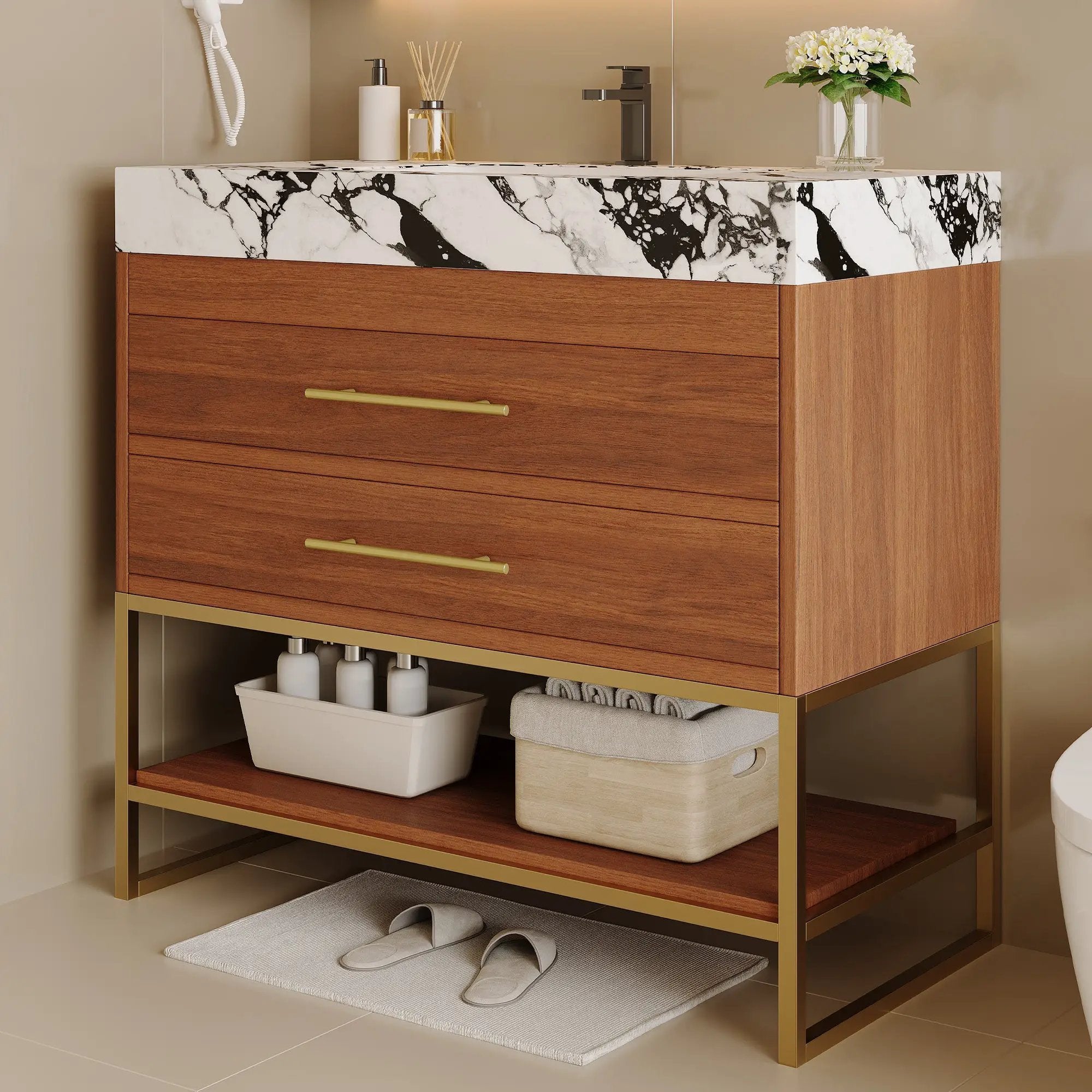 29.9" Modern Free-standing Bathroom Vanity by HouseOfZazla