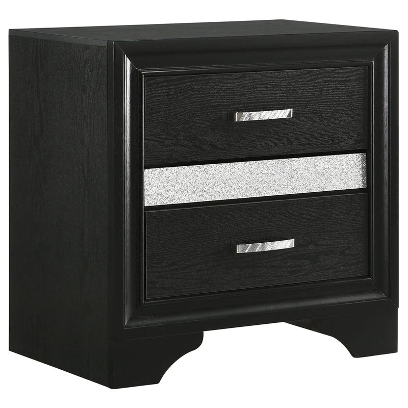 Transitional 2 Drawer Nightstand With Hidden Jewelry Tray by HouseOfZazla