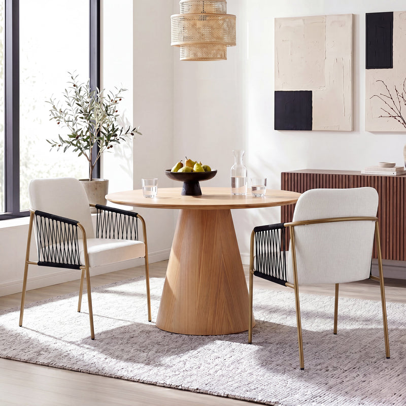 Modern Glam Upholstered Dining Chairs (Set of 2) by HouseOfZazla
