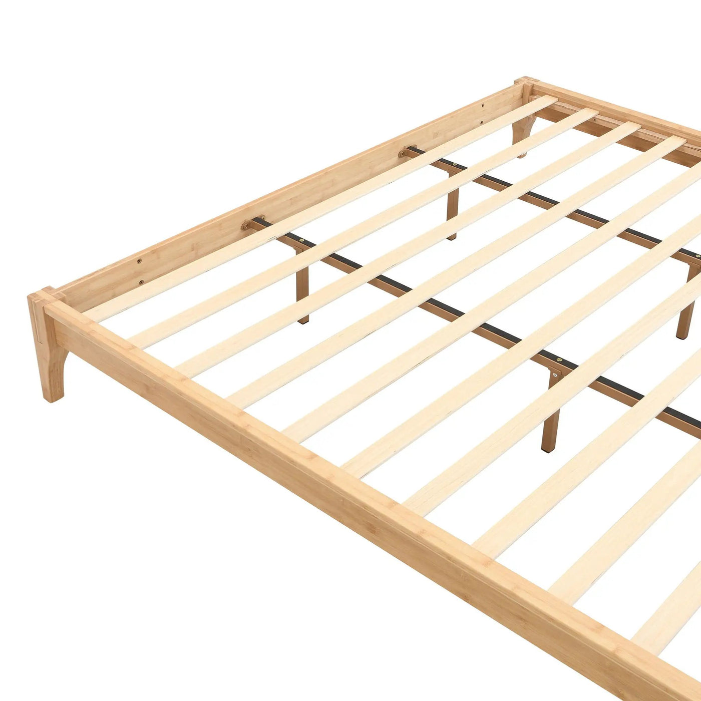Solid Dry Bamboo Platform Bed Frame, With Slat Support by Unique Piece Furniture