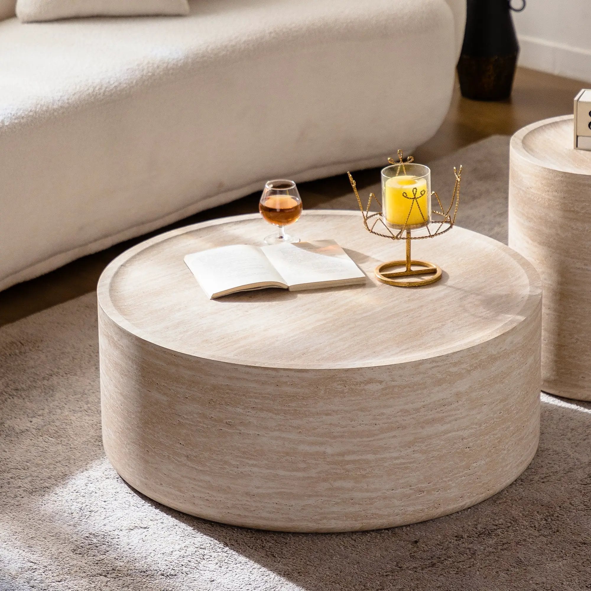 31.5'' Round Coffee Table with Mars Pattern by HouseOfZazla